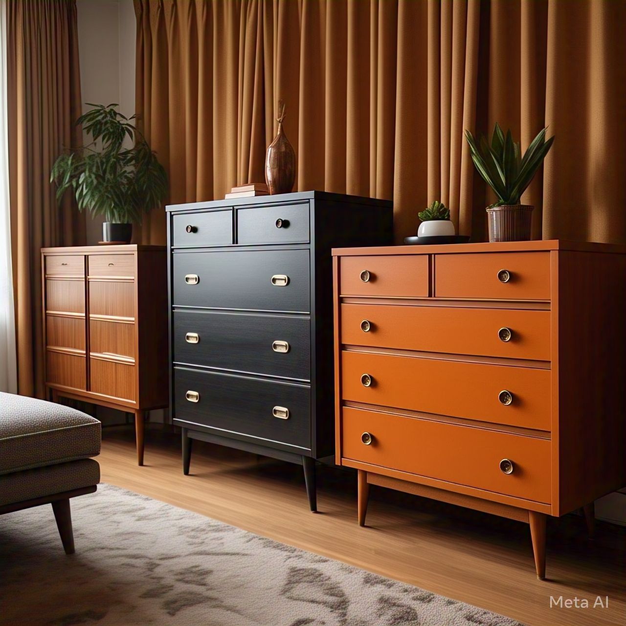 mid-century modern dresser
