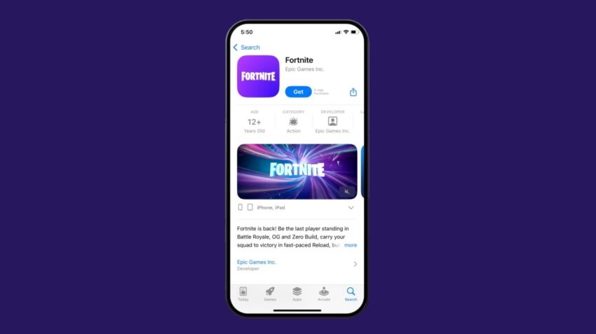 Fortnite App Store